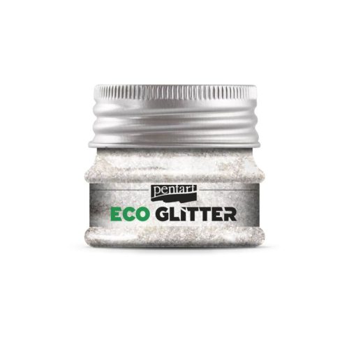 Pentart 41122 Eco Glitter ezüst, extra finom min. 15 g