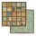 Pentart 41272 Scrapbooking papír két oldalas - Klimt négyzetes textúrák