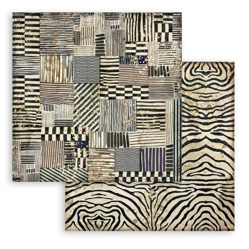 Pentart 41567 Scrapbook papír kétoldalas - Szavanna zebra