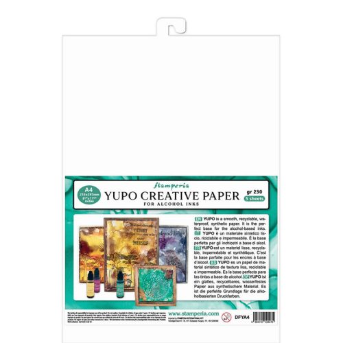 Pentart 42463 Yupo Creative Paper Pack of 5 lap A4 230 gr