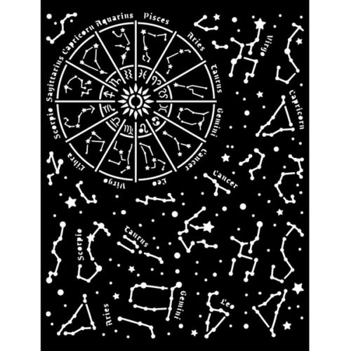 Pentart 42497 Vastag stencil 20X25 cm - Cosmos Infinity constellation