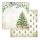 Pentart 42521 Scrapbooking kétoldalas papír - Romantic Cozy winter Christmas tree