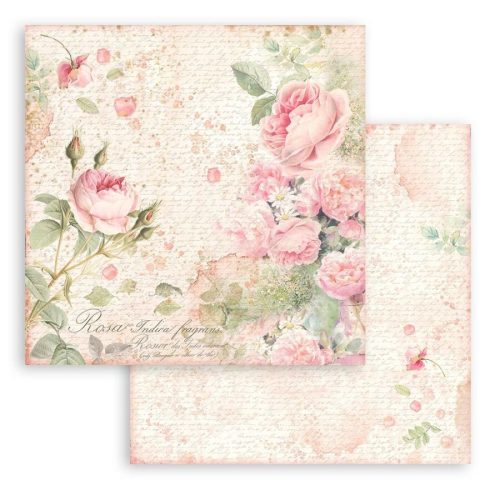 Pentart 42656 Scrapbooking kétoldalas papír - Rose Parfum roses