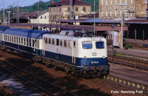 Piko 21773 Villanymozdony BR 110, kék/bézs, DB (E4) (H0)