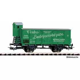   Piko 24561 Fedett sörszállító teherkocsi fékházzal, G02, Cesko Budejovické, CSD (E3) (H0)