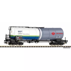   Piko 24627 Tartálykocsi fékállással, négytengelyes Ermewa/OMV (E6) (H0)