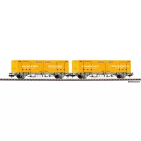   Piko 27748 Konténerszállító teherkocsi-pár, 20 lábas Post-Container, CH-AAE (E6) (H0)