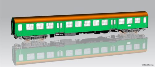 Piko 28002 Személykocsi, négytengelyes Halberstadt típus, 2. osztály, DR (E4) (H0)