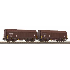   Piko 28317 Teleszkóptetős négytengelyes teherkocsi-pár, ÖBB (E4) (H0)