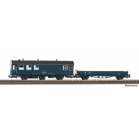   Piko 28334 Pályafenntartási Umbauwagen műhelykocsi, teherkocsival, DB (E4) (H0)