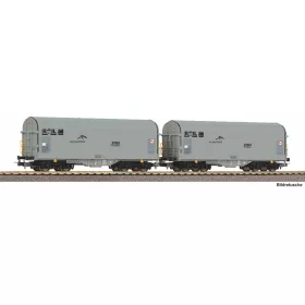   Piko 28344 Ponyvás négytengelyes teherkocsi-pár, Shimmns, ATRI Rail (E6) (H0)