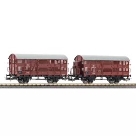   Piko 28346 Élőállatszállító teherkocsi-pár, PKP (E3) (H0)