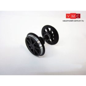 Piko 36078 Fémkerék fogaskerékkel BR 80 gőzmozdonyhoz, fekete - csapágyazva (G)