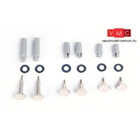 Piko 36094 Csatlórúdrögzítő alkatrészek BR 80 gőzmozdonyhoz - sötét színben (G)