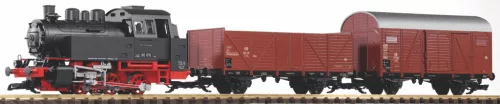 Piko 37120 Analóg kezdőkészlet: BR80 Gőzmozdony tehervagonokkal , DB (E3) (G) - Sound