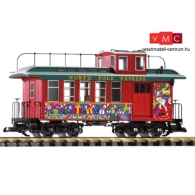   Piko 38642 Amerikai tehervonati négytengelyes kísérőkocsi (Caboose), North Pole Express (G)