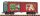 Piko 38961 Amerikai fedett négytengelyes teherkocsi, Christmas (G)