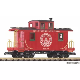   Piko 38982 Amerikai négytengelyes tehervonati kísérőkocsi (Caboose), B&O (G)