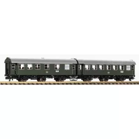   Piko 40760 Személykocsi-pár, háromtengelyes Umbauwagen, AB3yg & B3yg, 1./2.-2. osztály, DB (E3) (N)