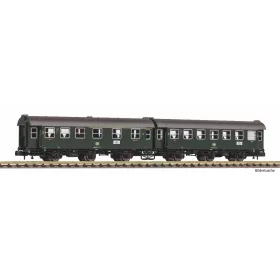   Piko 40763 Személykocsi-pár, háromtengelyes Umbauwagen, AB3yg & B3yg, 1./2.-2. osztály, DB (E4) (N)