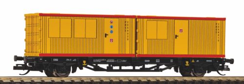 Piko 47729 Konténerszállító teherkocsi, Lgs579, 2 db 20 lábas lakókonténerrel - PRS (E6) (TT)