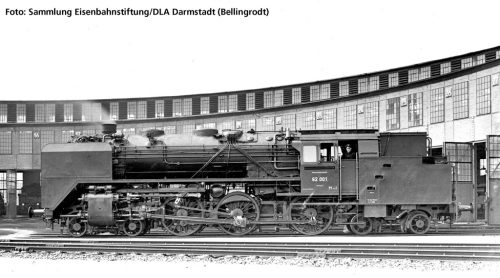 Piko 50707 Gőzmozdony BR 62, Wagner légterelőkkel, DRG (E2) (H0)