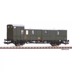   Piko 53196 Oldalfellépős poggyászkocsi, Sachsenwagen, Pw, DR (E3) (H0)