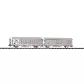   Piko 54417 Eltolható oldalfalú teherkocsi-pár, Hillmrrs, MÁV (E5) (MÁV)
