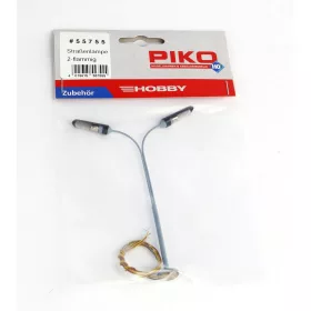 Piko 55755 Modern utcai lámpa, kétkaros (H0)