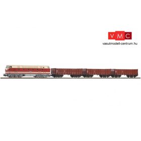 Piko 57138 Analóg kezdőkészlet: Tehervonat BR 119 dízelmozdonnyal, DR, ágyazatos ovál pá