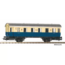   Piko 57638 Motorvonat pótkocsi, 2. osztály, bézs/kék, PKP (E3) (H0)