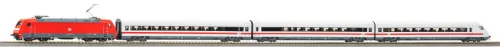 Piko 58153 Villanymozdony BR 101, Metropolitan személyvonattal, IC festés, DB-AG (E6) (H0) - Sound