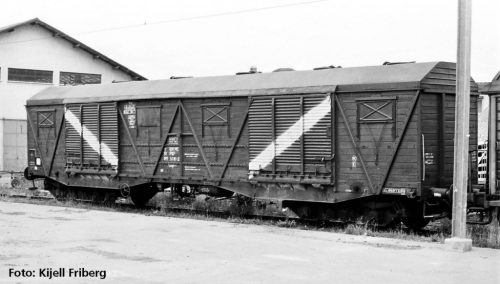 Piko 58473 Fedett négytengelyes teherkocsi, 401Ka, PKP (E4) (H0)