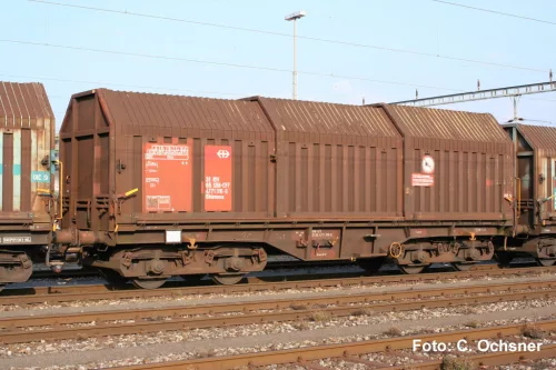 Piko 58481 Teleszkóptetős négytengelyes teherkocsi, SBB (E6) (H0)