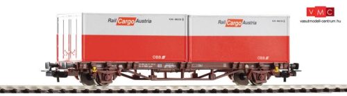 Piko 58731 Konténerszállító teherkocsi, 2 db 20 lábas konténerrel, ÖBB Cargo (E6) (H0)