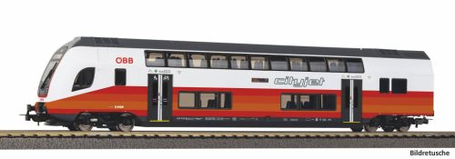 Piko 58819 Emeletes vezérlőkocsi, 2. osztály Cityjet, 1:100, ÖBB (E6) (H0)