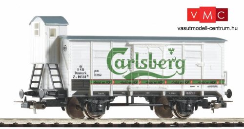 Piko 58934 Fedett sörszállító teherkocsi fékházzal, Tuborg Carlsberg, DSB (E3) (H0)