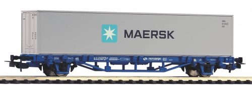 Piko 97162 Konténerszállító teherkocsi, Lgs579, 40 lábas konténerrel - MAERSK, PKP Cargo 