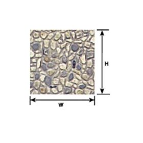   Plastruct 110073 PS-73 Kőfal sztirol lap (300 x 175 mm / 0,5 mm vastag), bézs, 1 db - H0 / 1:100