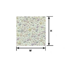   Plastruct 110074 PS-74 Kőborítás sztirol lap (300 x 175 mm / 0,5 mm vastag), bézs, 1 db - H0 / 1:100