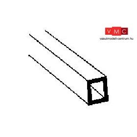   Plastruct 190222 RT-10 Üreges négyszögprofil, 375 x 7,9 x 6,4 mm, négyszög forma - szürke (1 db)