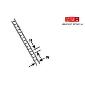   Plastruct 190421 KL-2 Létra, 2,0 x 4,0 x 75 mm - 1:200 (N) - szürke ABS