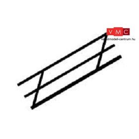   Plastruct 190481 SR-2 Lépcsőkorlát, 90 mm, szürke ABS, 1 db - 1:200 (N)