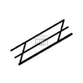   Plastruct 190482 SR-4 Lépcsőkorlát, 150 mm, szürke ABS, 1 db - 1:100 (H0)