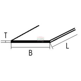   Plastruct 190641 STS-2 Sztirol csík 31,8 x 0,5 x 600 mm (1 db)
