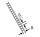 Plastruct 190672 LS-4 Létra 6,4 x 125 mm (1 db) - 1:100 (H0)