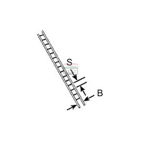 Plastruct 190676 LS-24 Létra 27,8 x 375 mm (1 db) - 1:16