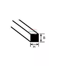  Plastruct 190709 MS-10 Négyszög profil 0,3 x 0,3 x 250 mm - négyzet forma (1 db)