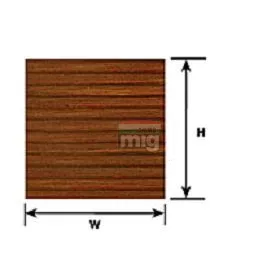   Plastruct 191551 PS-49 Fehér barázdált sztirol lap, 175 x 300 mm 0,5 mm vastag deszka fal (1 db)