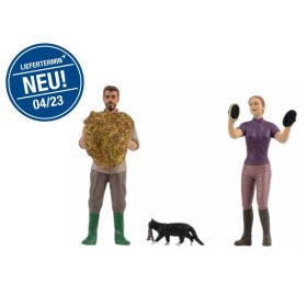 Pola 331519 Lóápoló fiatal pár macskával (G)